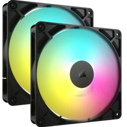 Ventilatoare Carcasa CORSAIR iCUE LINK RX140 REVERSE, 2x140mm, RGB, Negru