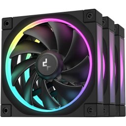 Ventilatoare DEEPCOOL FL12-3in1, 120mm, Negru