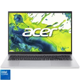 Laptop Acer Aspire Go 16 AG16-71P, Display 16'' WUXGA, IPS, 120Hz, Procesor Intel® Core™ 7 150U (12M Cache, up to 5.40 GHz), 16GB DDR5 RAM, 1TB SSD, Intel Graphics, No OS, Pure Silver