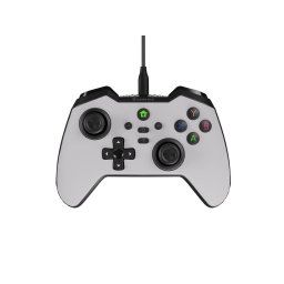 Gamepad Genesis Mangan 300, USB-C, 19 butoane, Vibratii, PC/Android/Nintendo Switch, Alb