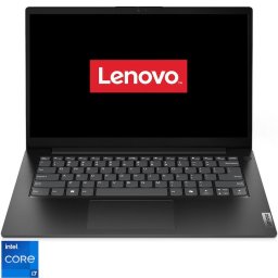 Laptop Lenovo V14 G5 IRL, procesor Intel® Core i7-13620H pana la 4.90 GHz, 14 inch, Full HD, 16GB RAM, 512GB SSD, Intel® UHD Graphics, No OS, Negru