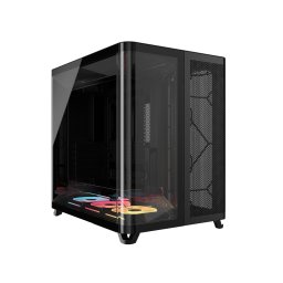 Carcasa Corsair AIR 5400 LX-R RGB LINK, Triple Chamber, Panoramic Glass, Mid-Tower, Negru