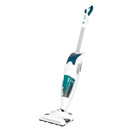 Aspirator vertical cu abur Rowenta Clean & Steam Revolution Green RY7777WH, 1500W, cablu 7.5m, accesoriu covoare, filtru anticalcar, 20 pastile cu uleiuri esentiale, Alb/Verde