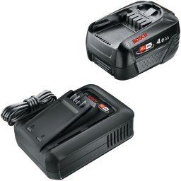 Starter Kit Bosch Alliance 1600A031T6, acumulator 18V, 4 Ah, incarcator, tehnologia Power for all Alliance, Negru