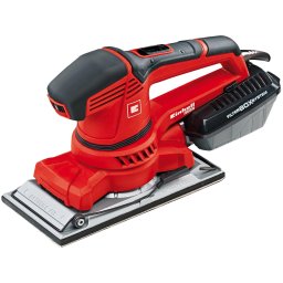 Slefuitor orbital Einhell TE-OS 2520 E, 250 W, 230 V, 24.000 oscilatii/min, 230x115/280x115 mm dimensiune banda, viteza reglabila, maner ergonomic, Rosu-Negru