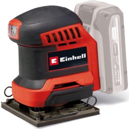 Slefuitor orbital pe acumulator Einhell Expert TE-OS 18/113 3X Li-Solo Power X-Change , 18 V, 3x placi de Slefuit interschimbabile, circuit orbital de 1.8 mm, livrat fara acumulator si incarcator, Negru-Rosu