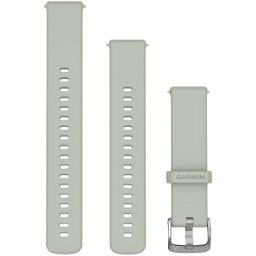 Curea ceas smartwatch Garmin, 18mm, slicon, Gri verzui