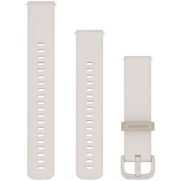 Curea ceas smartwatch Garmin, 20mm, Silicone, circumferinta 125-218 mm, Alb Fildes