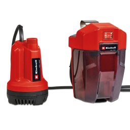 Pompa submersibila apa curata pe acumulator Einhell Expert GE-SP 18 Li-Solo Power X-Change, 18 V, max. adancime de imersie 8 m, max. 5.000 l/h, cablu electric de 5 m, fara acumulator/incarcator
