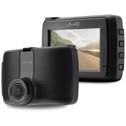 Camera DVR Mio MiVue 803W Pro 2,5K, Kit Parcare cu mufa profesionala rezistenta inclus, GPS, WIFI, 60fps, HDR, Night Vision, ecran 2,7'', Alerte camere radar fix EU, Negru