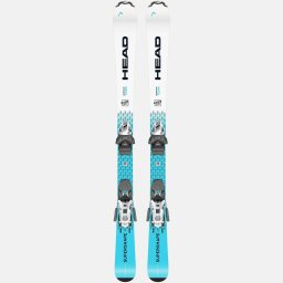 Schiuri copii Head Supershape Team Easy, marime 157cm, Alb-Albastru
