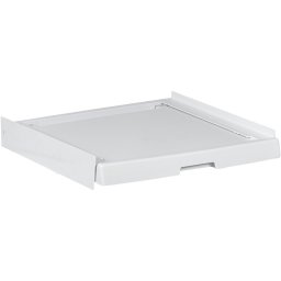 Kit suprapunere uscator si masina de spalat Haier, raft retractabil, adancime reglabila 47-62 cm, Alb