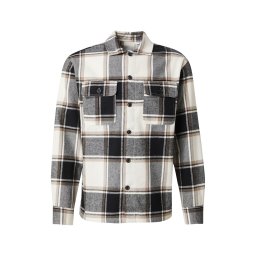 JACK & JONES Cămașă 'JJECharge' bej / crem / gri amestecat / negru