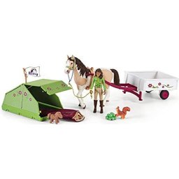 Schleich Horse Club Sarah's camping trip, toy figure