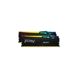 Memorie Fury Beast RGB AMD EXPO/Intel XMP 3.0, 16GB, DDR5-6000MHz, CL30, Dual Channel