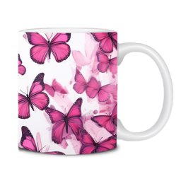 Cana cu fluturi roz