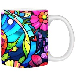 Cana cu bufnita colorata