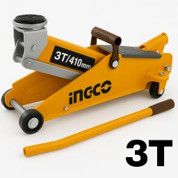 Cric Hidraulic cu Role 3T , Tip Crocodil, 410mm, INGCO