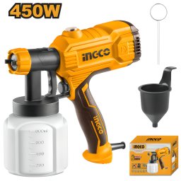 Pistol Electric pentru Vopsit 450W , Pulverizare Fina, Flacon 800ml