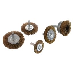 Set de Perii pentru Bormasina , 5 bucati, Sarma Otel, Curatare Metal