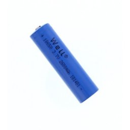 Acumulator Industrial Li-ion Terminal cu Varf 18650 3.7v 2600mAh Well