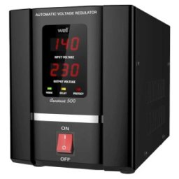 Stabilizator Automat de Tensiune cu Servo Motor 500VA / 300W, Well