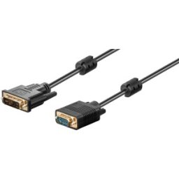 Cablu DVI-I 12+5p Tata - VGA Tata, Full HD, 2m, Goobay