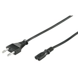 Cablu Alimentare Euro Tata - 2 Pini Mama, 1.5m, Negru, Goobay