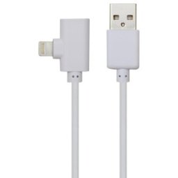 Cablu Adaptor Lightning 2in1 Dual Port 1m Alb Well