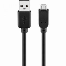 Cablu USB 2.0 A Tata - Micro USB-B Tata, 1m, Goobay