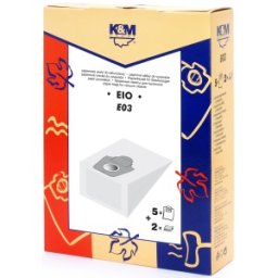 Sac Aspirator Eio Solac 6+6a, Hartie, 5 x Saci + 2 Fitre, K&M