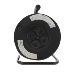 Prelungitor de Exterior cu Derulator, cu Termosiguranta si 4 Prize, IP44, Sectiune Cablu 3 x 1.5mm2, Lungime 25 m, Well