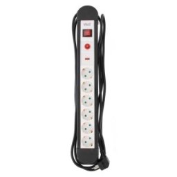 Prelungitor Electric cu Protectie 6 Prize, Sectiune Cablu 3 x 1.5mm2, Lungime 3 m, Well