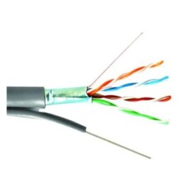 Cablu de Retea F / UTP Well, Cat 5e cu Sufa, 8 Fire din Cupru 0.50mm, 305m