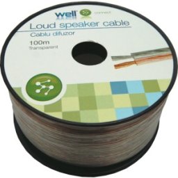 Cablu Difuzor Transparent 2 x 0.35mmp, 100m, Well