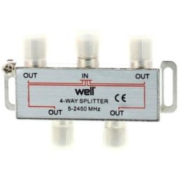 Spliter CATV 4 Cai, 2450 MHz Well