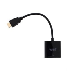 Adaptor HDMI Tata - VGA Mama, 0.2m, Well