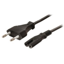 Cablu Alimentare Casetofon, Negru 1.8m, Well