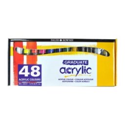 Set Culori Acrilice 48x22 ml Graduate Daler Rowney