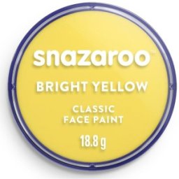 Pictura pe Fata Snazaroo, Galben Stralucitor, 18 ml