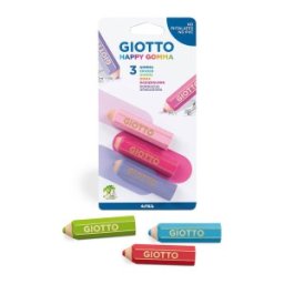 Set 3 Radiere Happy Gomma Giotto