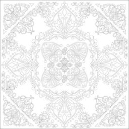 Carton Panzat pre-desenat Mandala Art Therapy Phoenix