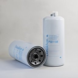Filtru Combustibil P501108, Lungime 332 mm, Inaltime 305 mm, Diam. Ext. 136 mm, Filet 1 1/4-12 un, Finetea 3 µ, Donaldson