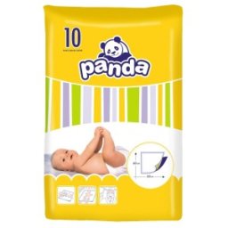 Cearsaf Absorbant Panda 60 x 60 cm, 10 Bucati
