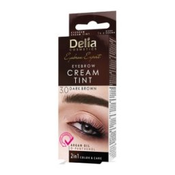 Vopsea de Sprancene Delia Ulei Argan 15 ml Dark Brown 3