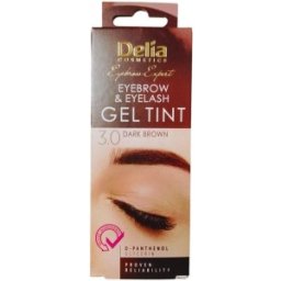 Gel Colorant pentru Gene si Sprancene Delia, Dark Brown 3.0, 15 ml