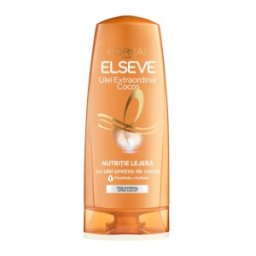 Balsam L'Oreal Paris Elseve Ulei Extraordinar Cocos, pentru Par Normal / Uscat, 200 ml