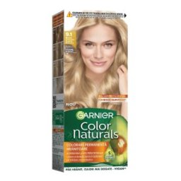 Vopsea de Par Permanenta cu Amoniac Garnier Color Naturals 9.1 Blond Cenusiu foarte Deschis, 110 ml