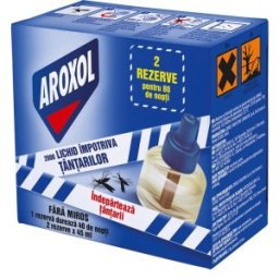 Set 2 x Rezerva Lichida Impotriva Tantarilor Aroxol, 45 ml