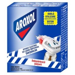 Aparat Electric cu Rezerva Lichida Impotriva Tantarilor Aroxol, 45 Nopti